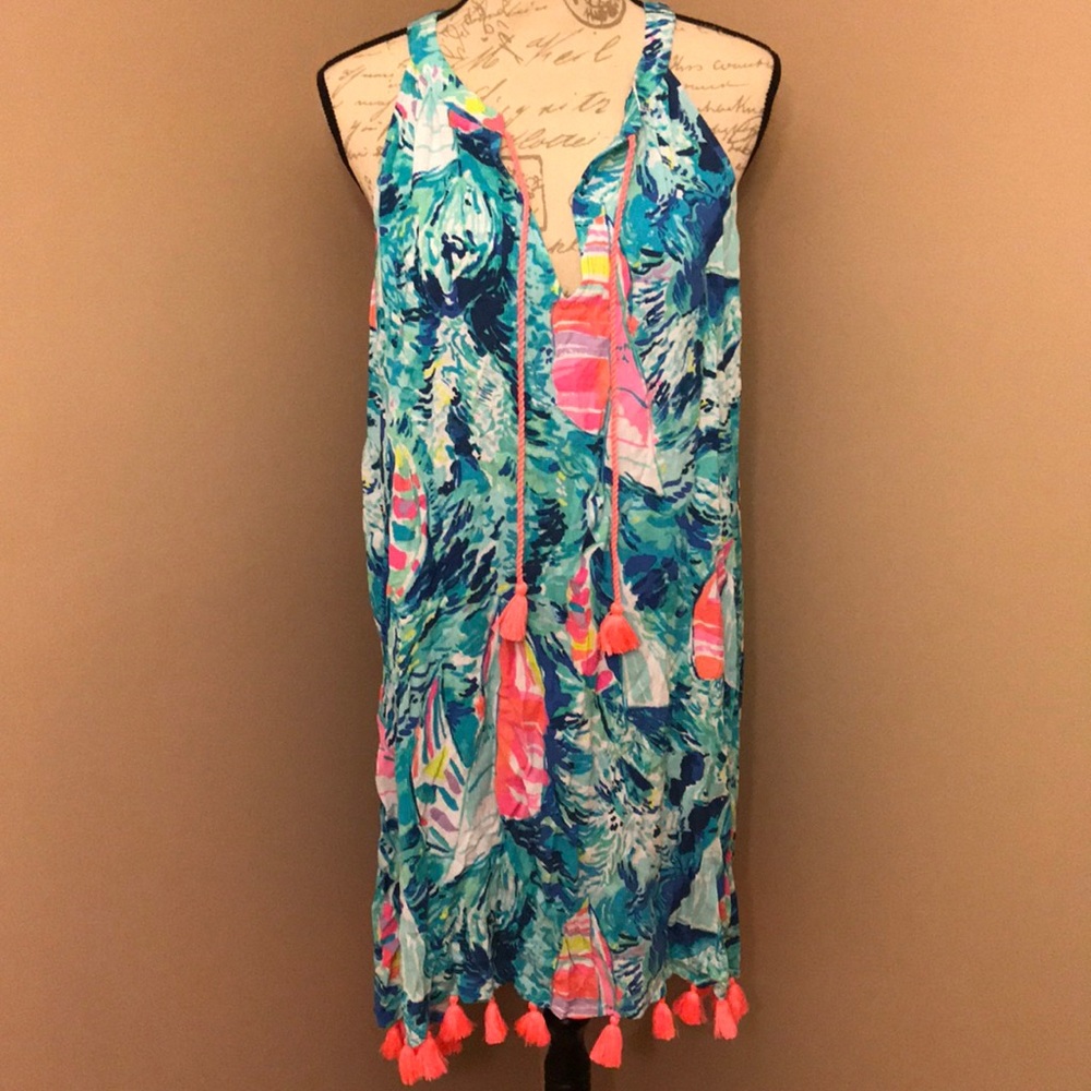 NWT Lilly Pulitzer Roxi Dress in Hey Bay Bay - L